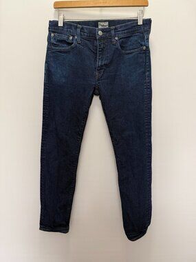 J. Crew 484 Slim Fit Jeans Dark Indigo Blue Denim Men W 31 L32